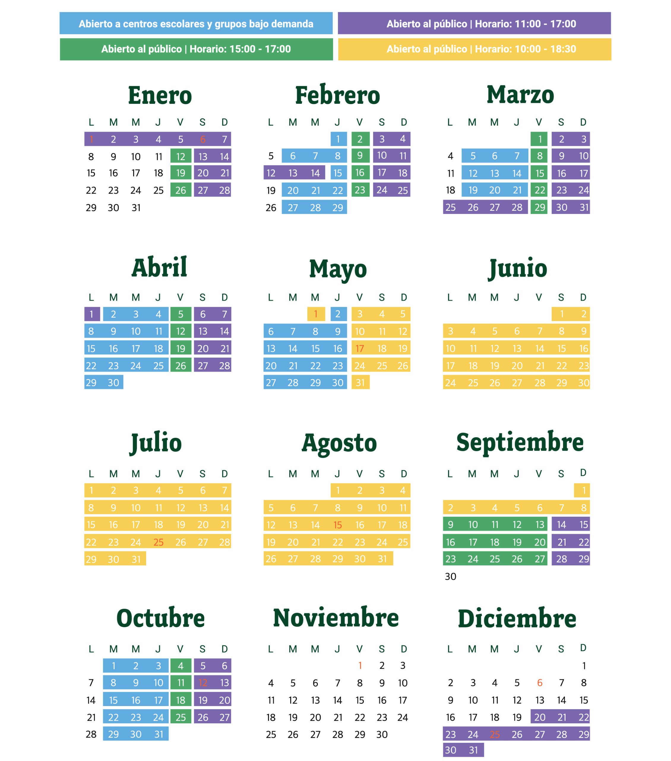 calendario del parque de tirolinas de vigo Marikina Park