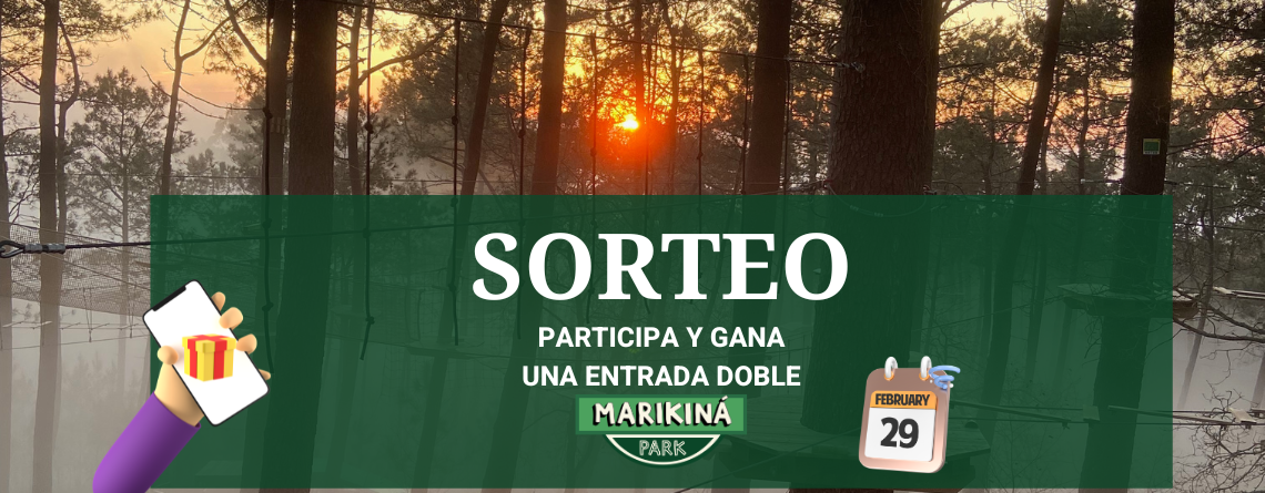 sorteo entrada doble 29F parque de tirolinas marikina park vigo